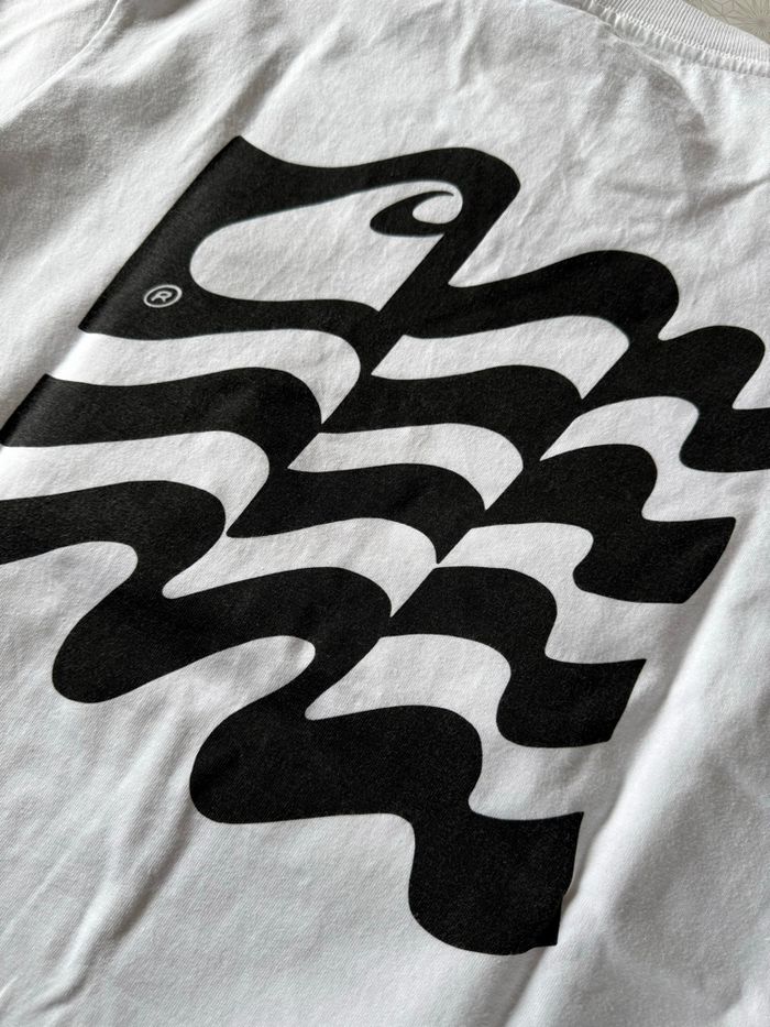 T-shirt Carhartt / Blanc / Wavy / S - photo numéro 6