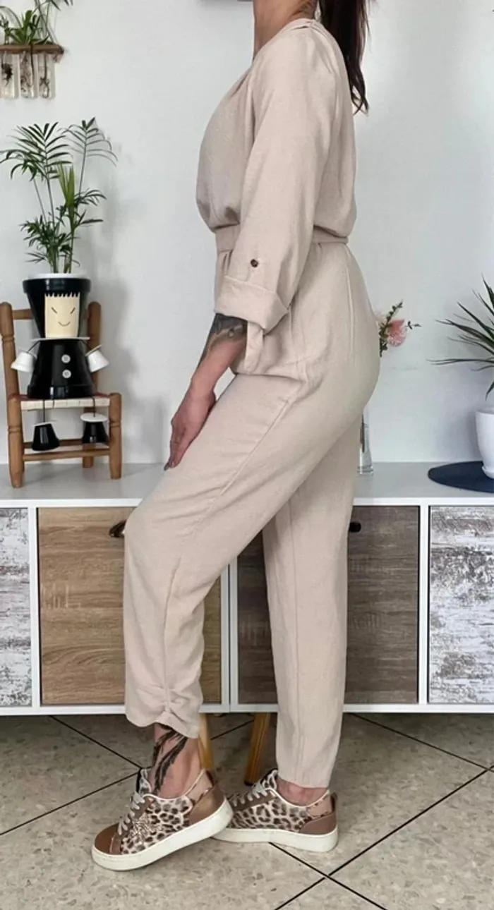 SOLDE Combinaison légère avec ceinture taille S - Miss J - neuf - photo numéro 4