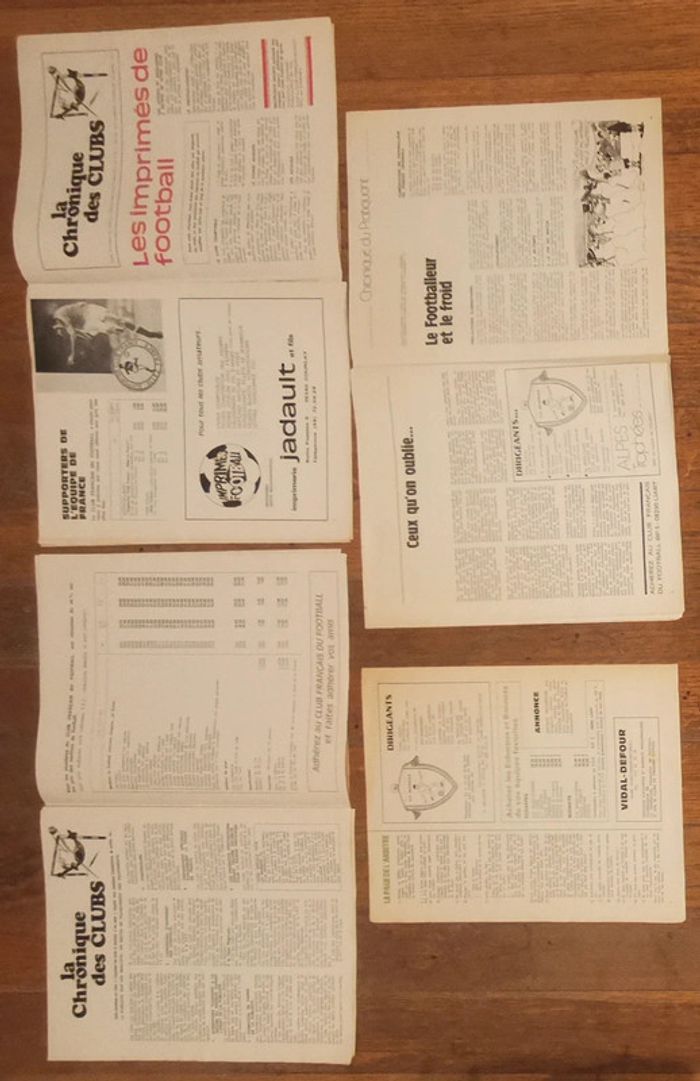 Lot de 4 anciens fascicules Revue club français du football CFF 1978 vintage - photo numéro 6