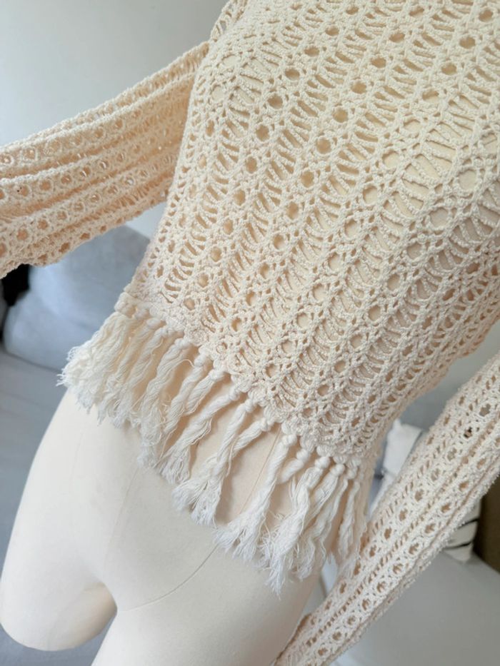 Haut transparent Zara crochet bohème - photo numéro 3