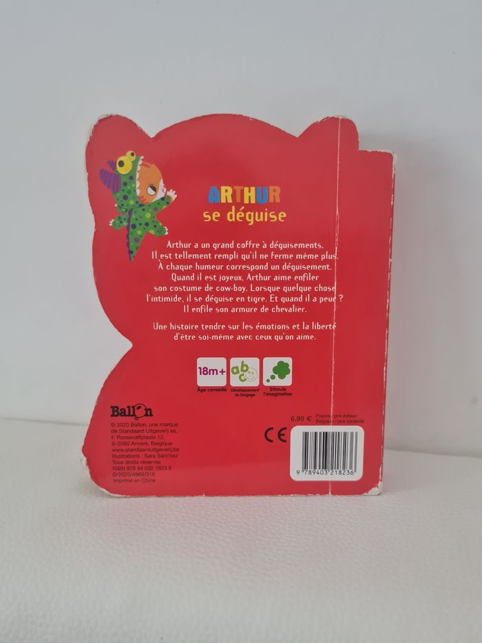 Livre enfant Arthur se déguise – Dès 2 ans – Bon état - photo numéro 5