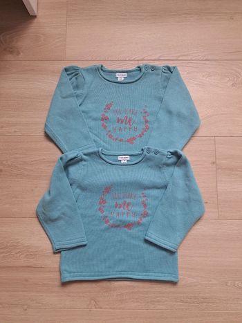 Lot pulls jumelles 18m