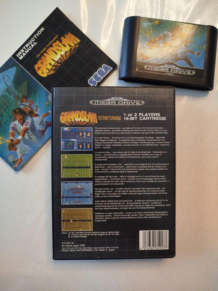 The tennis tournament grandslam Megadrive / Genesis sega - photo numéro 2