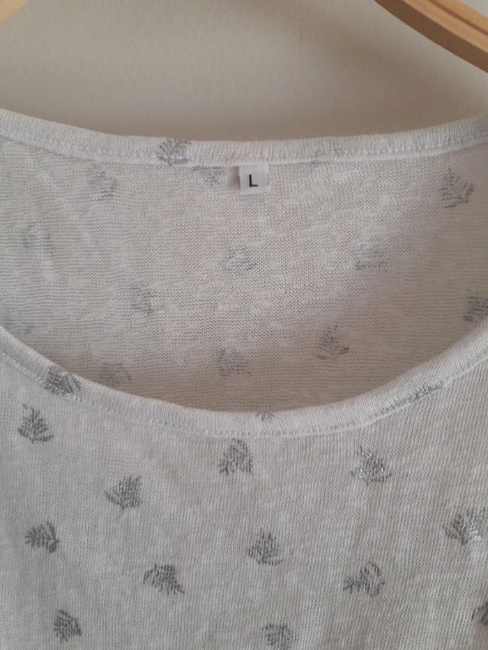 T shirt motifs feuilles - photo numéro 2