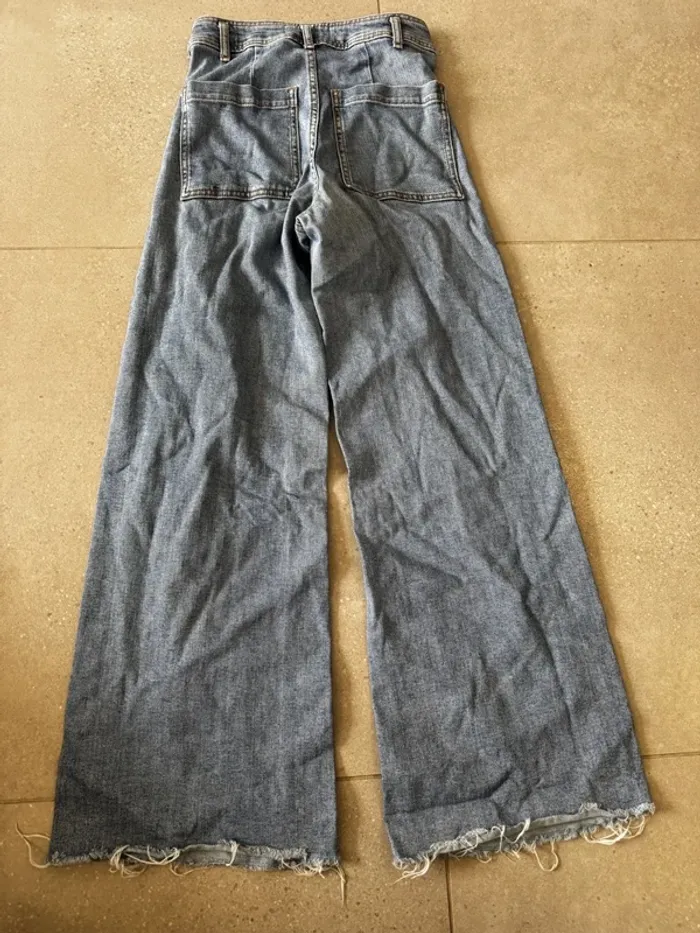 Jean bleu Zara, taille 34, très bon état, 34x100cm - photo numéro 3