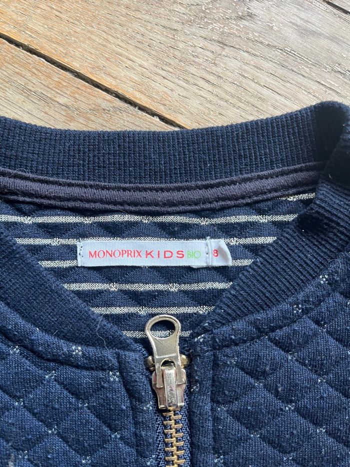 Veste marine Monoprix 8 ans - photo numéro 4