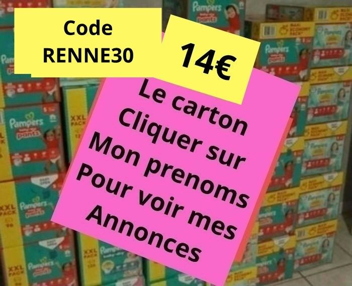 Couches pampers taille 2 3 4 4+ 5 6 7 8