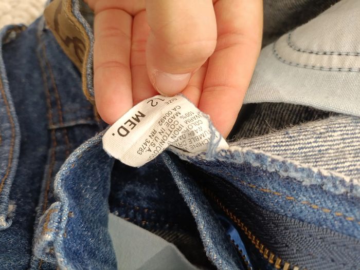 Jean vintage Lee taille haute mom fit USA années 90 #denim #vintage #lee - photo numéro 4