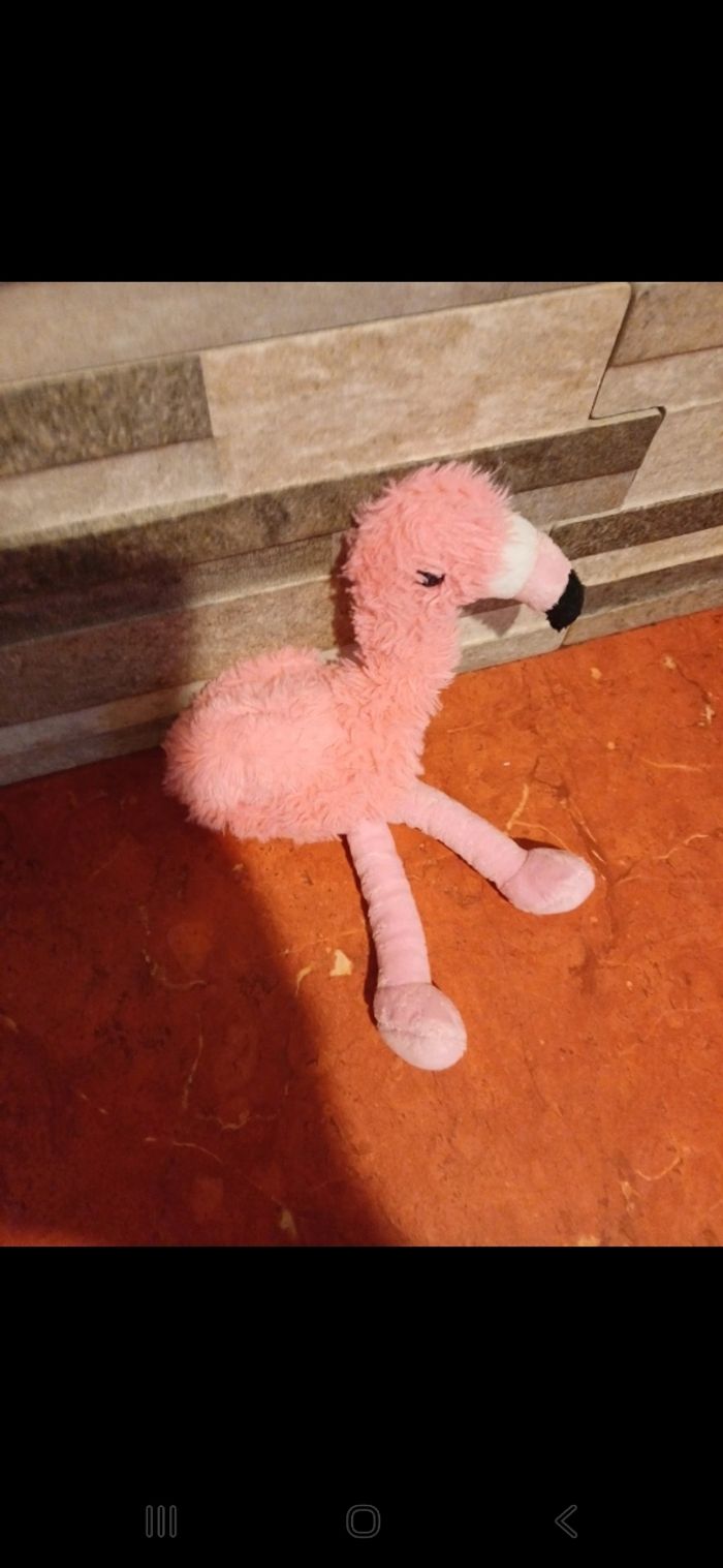 Peluche flamant rose - photo numéro 2