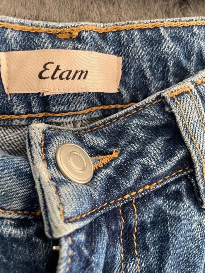 short en jean Etam bleu taille Xs - photo numéro 5