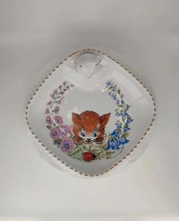 Assiette à bouillie bébé - porcelaine de limoges - G&L