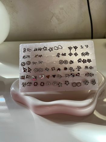 Lot boucle d’oreille argentée neuf 