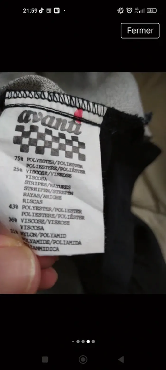 Chemise taille L noir et grise - photo numéro 6