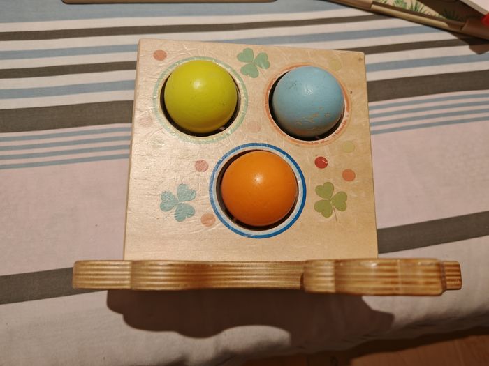 2 Jeux de boules à martelé en bois - photo numéro 7