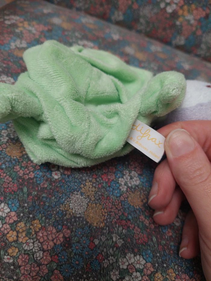 #10 Difrax - doudou lutin vert bonnet violet - photo numéro 4