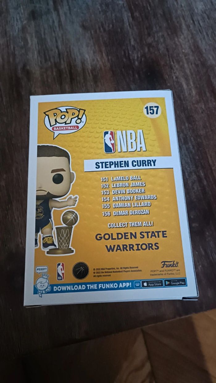 Funko pop Stephen Curry 157 - photo numéro 2