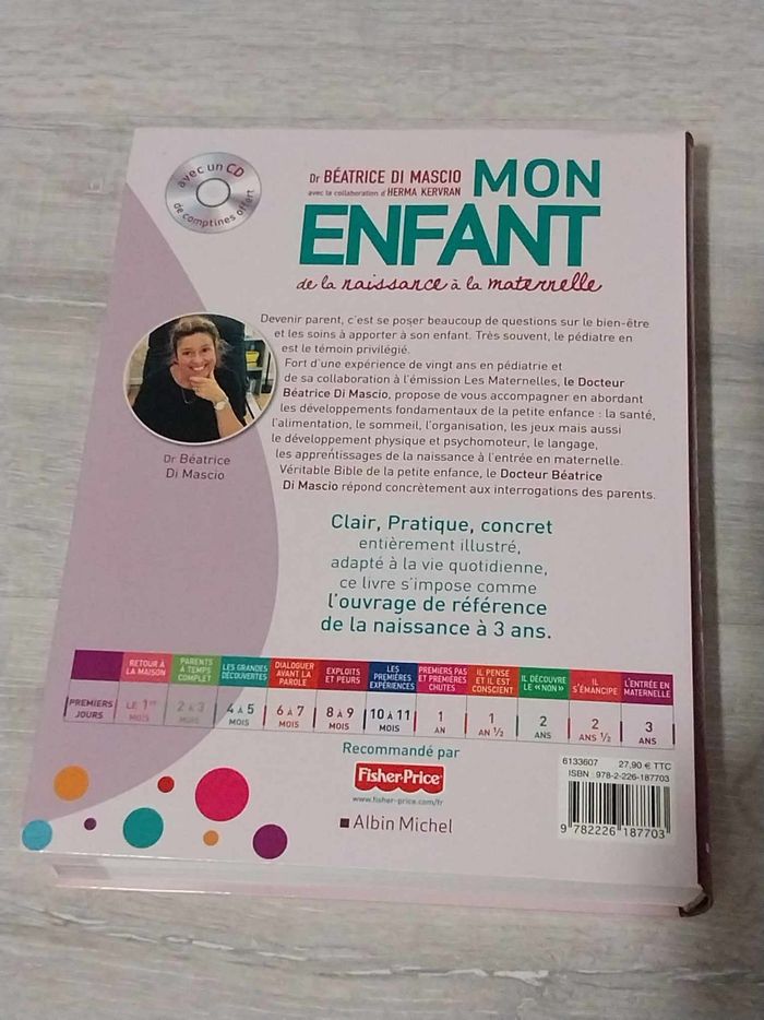 Livre "Mon enfant de la naissance à la maternelle " avec CD de comptines - photo numéro 2