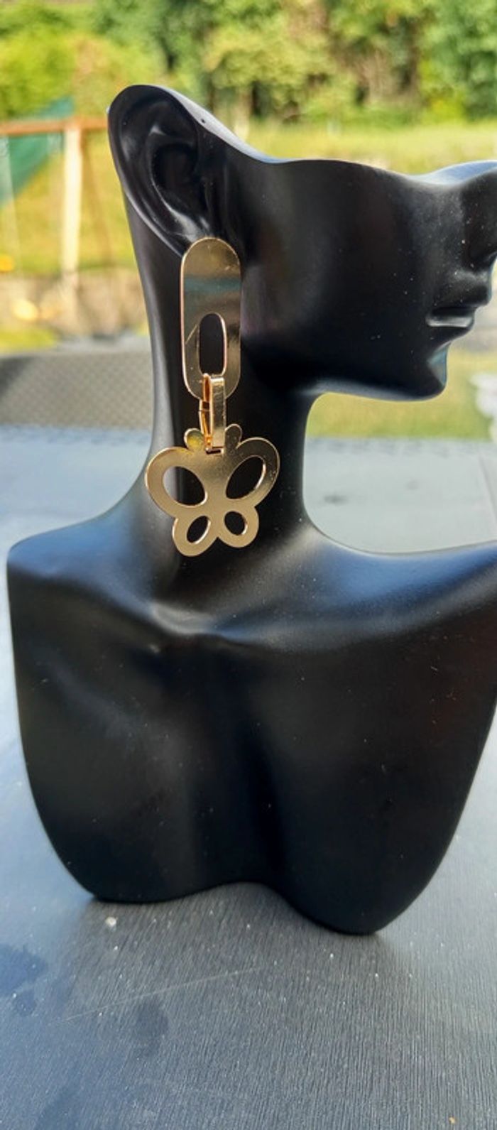 Boucles d'oreilles papillon femme