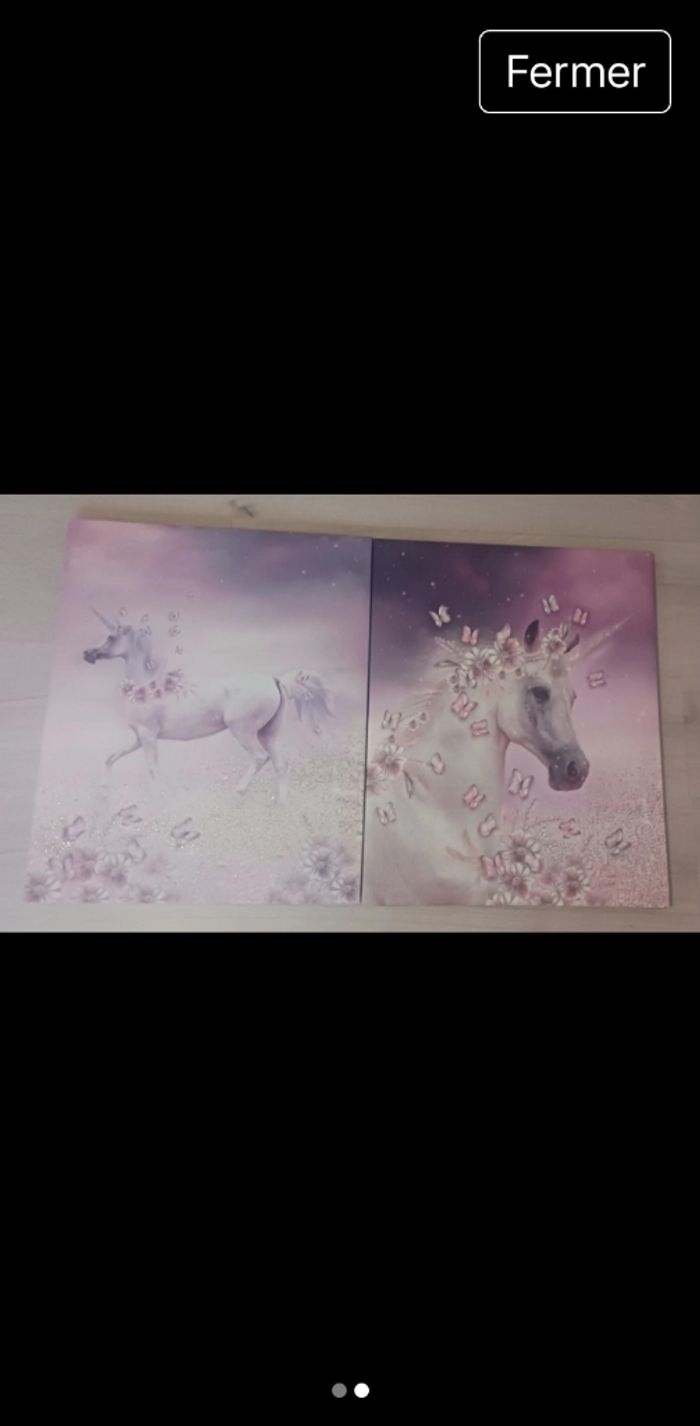 Lot de 3 toile