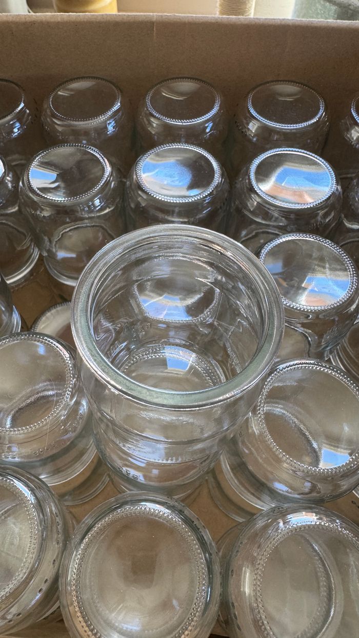 Ensemble de 10 pots en verres pot à yaourts, pour crèmes, loisirs créatifs - photo numéro 3