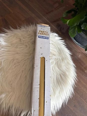 Tapis de soirée dorée 60 cm X 4.5M