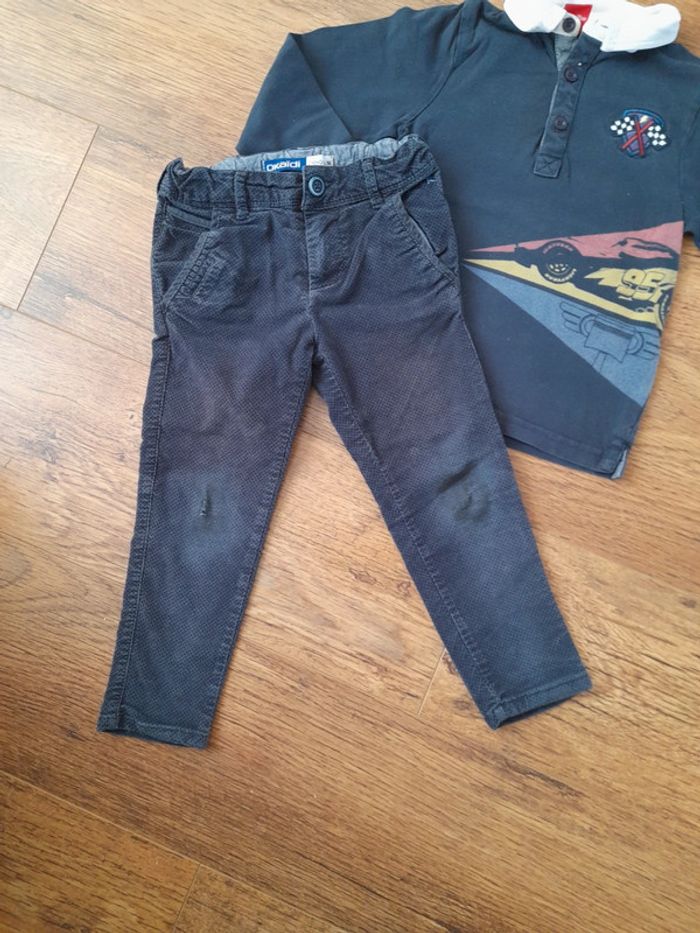 Ensemble polo pantalon cars okaidi - photo numéro 3