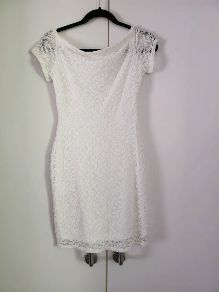 Robe blanche à dentelle Cache Cache - photo numéro 2