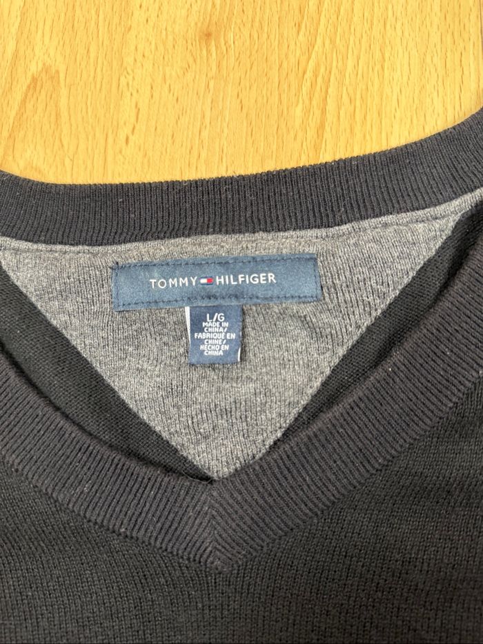 Pull Tommy Hilfiger noir – Taille L - photo numéro 5