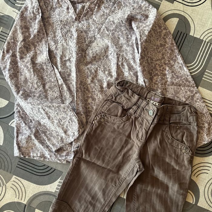 Pantacourt et blouse