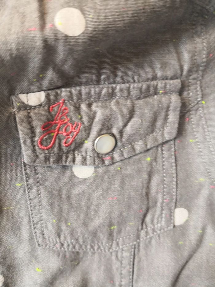 Chemise manches longues à pois - photo numéro 2