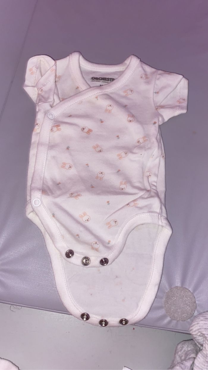 Lot de 4 body fille naissance 0m - photo numéro 3