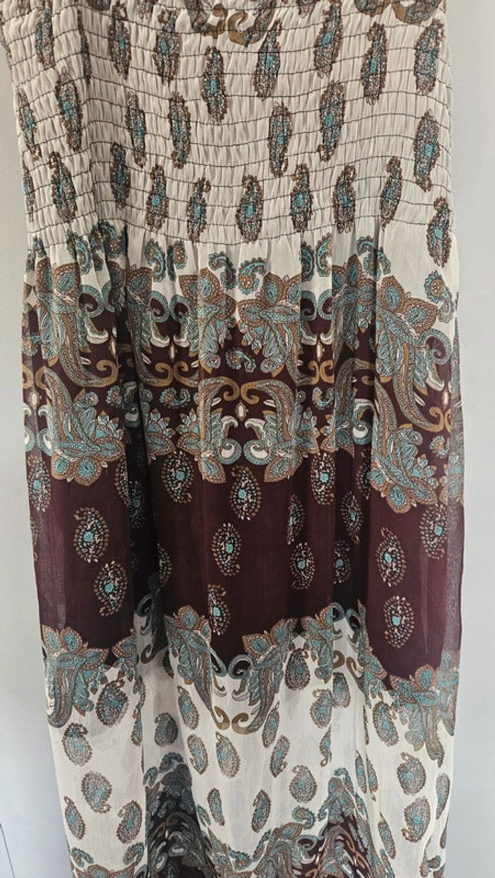 Robe longue bohème à bretelles- Taille Unique convient du 38 au 42 - photo numéro 2