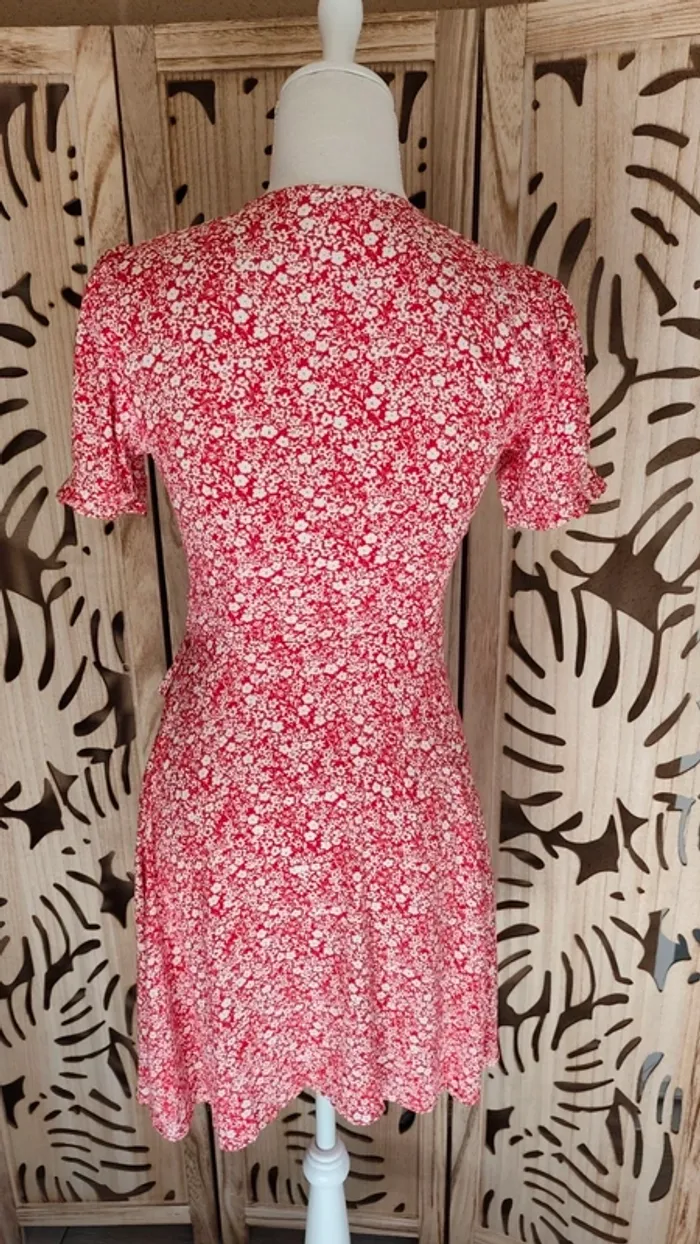 Robe imprimé fleurie portefeuille - photo numéro 5