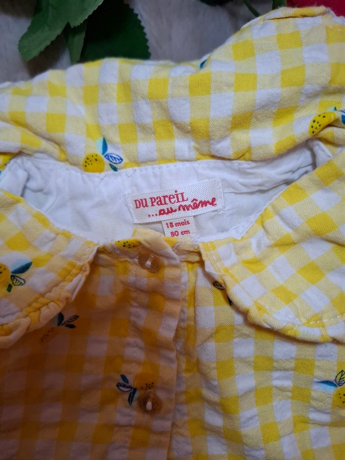 Robe d’hiver jaune motif citron - 18 mois - Du Pareil au Même - photo numéro 3