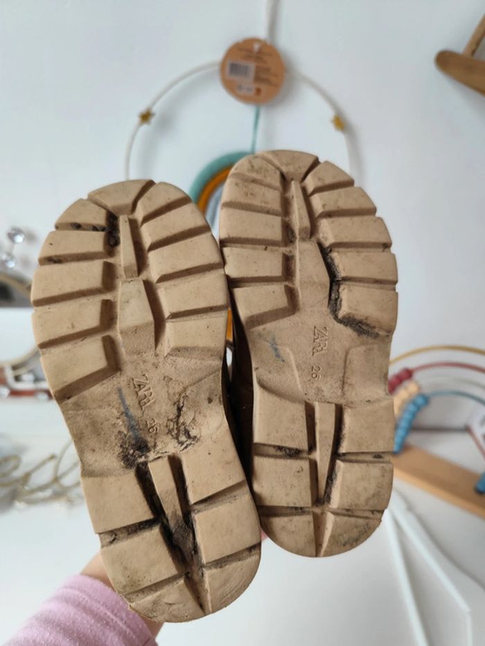 Bottines Zara 26 beige - photo numéro 4