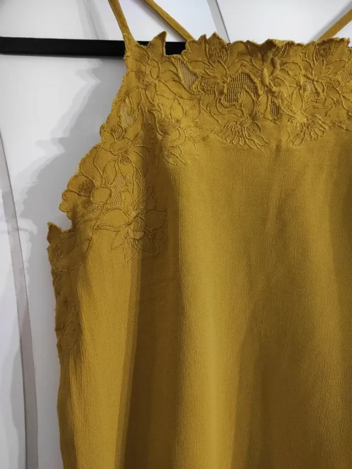 Top camaïeu moutarde taille S - photo numéro 2