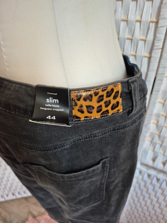 💕Jolie jean slim taille haute cropped femme T44 Mosquitos💕 - photo numéro 9