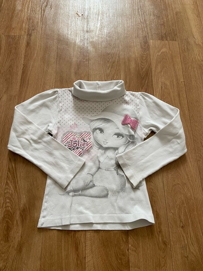 Lot de 2 sous pulls fille 5/6 ans - photo numéro 2