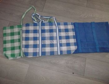 Grand sac cabas courses plage multicolore NEUF