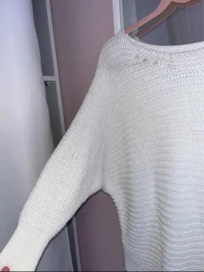 Pull blanc - Taille unique neuf avec étiquette - photo numéro 2