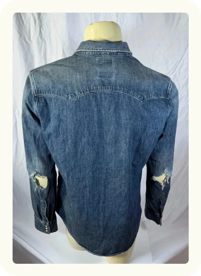 Chemise en jean manches longues homme Levi's Taille L - photo numéro 3