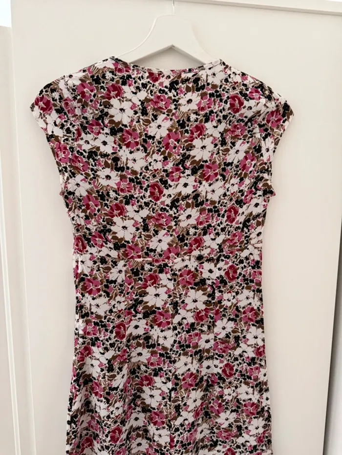 superbe robe fleurie fluide vintage Maje 36 taille 1 - photo numéro 5