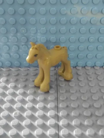 Poney LEGO Tan Horse, Friends Style, Baby Foal with Tan and White Eyes 11241pb02 D08