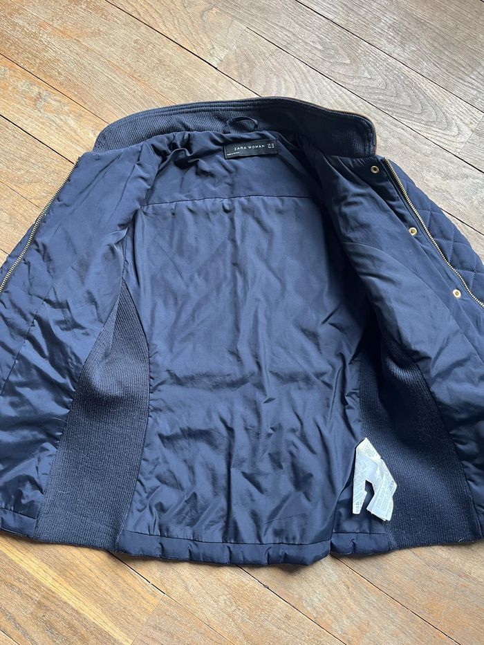 Veste matelassée marine Zara XS - photo numéro 6