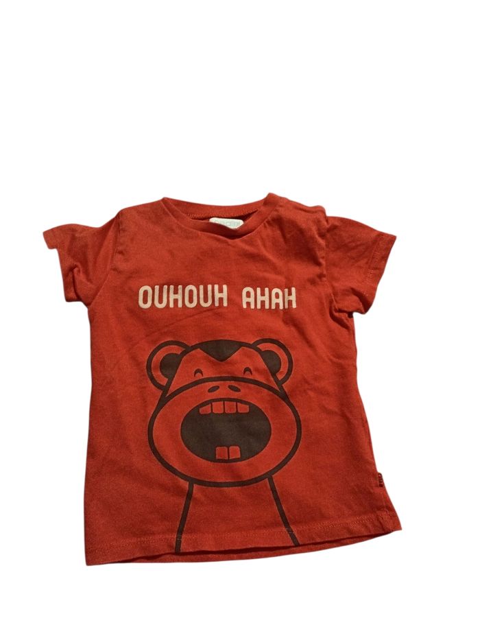 Tee-shirt 9 mois obaibi rouge