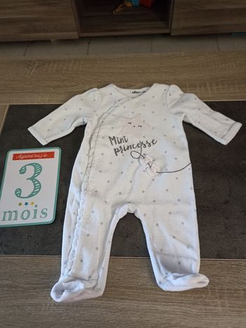 Pyjama en velours mini princesse