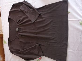 T-shirt femme suédine