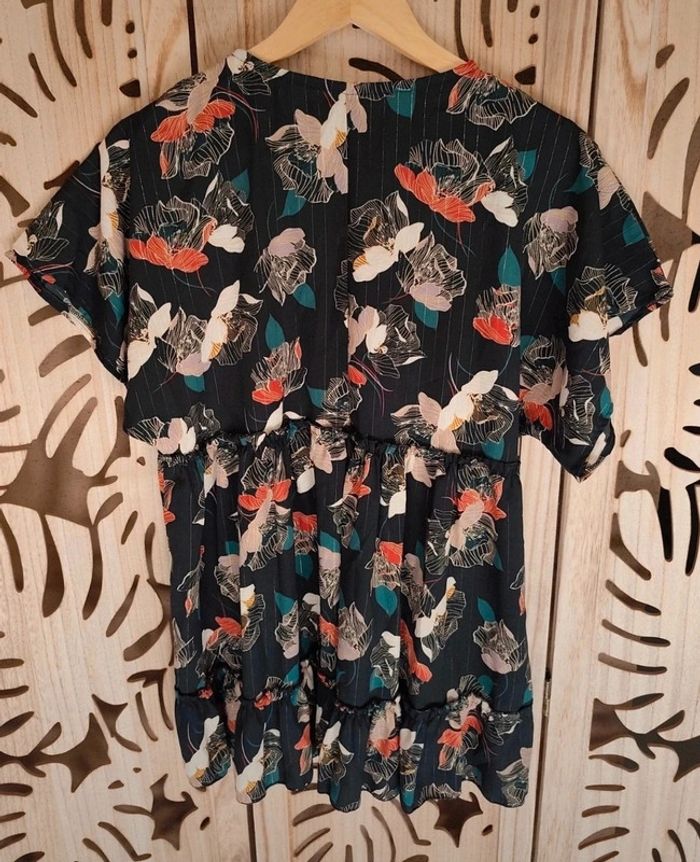Robe mini ou tunique imprimé floral Fabriqué en France - photo numéro 6
