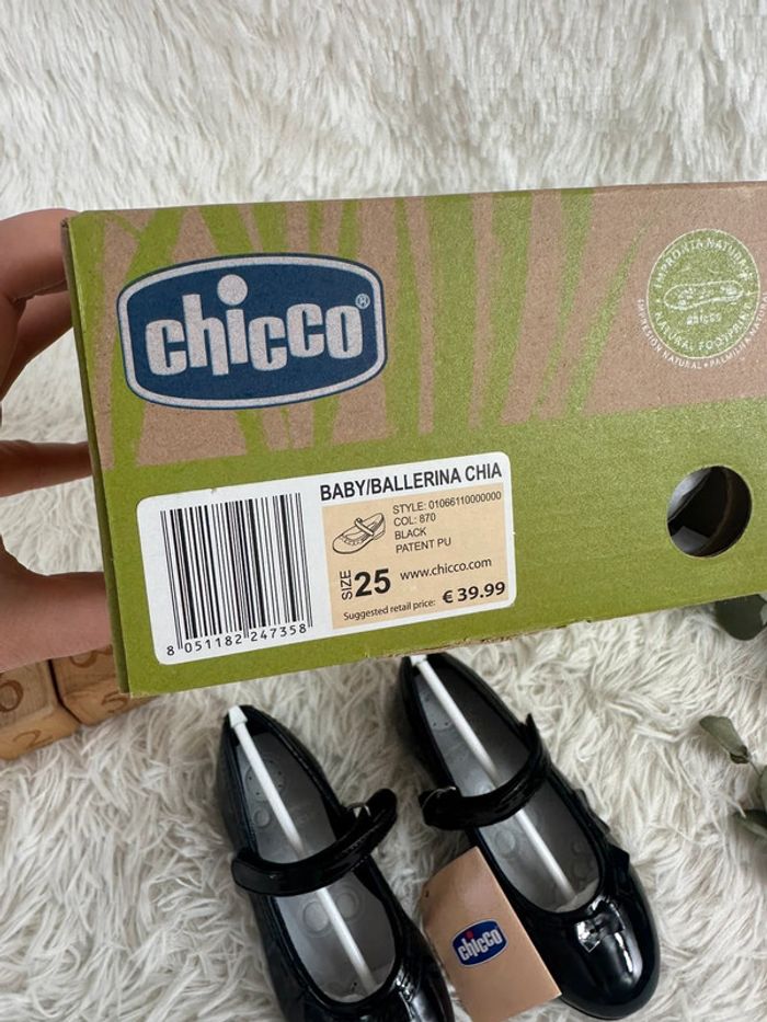Paire de ballerines noires Chicco taille 25 - photo numéro 5