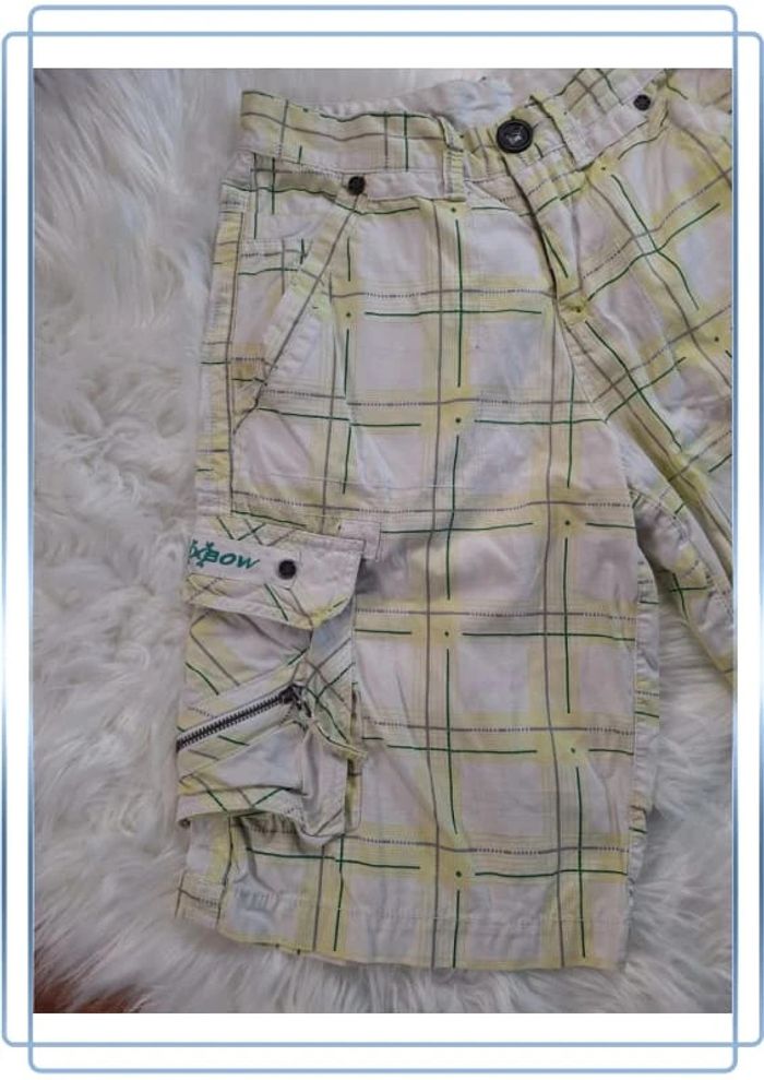 Short Oxbow Vintage à Carreaux – Taille 30 - brodé (597) - photo numéro 2